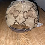 Gucci Jumbo GG Canvas baseball hat used, size M 58, beige
