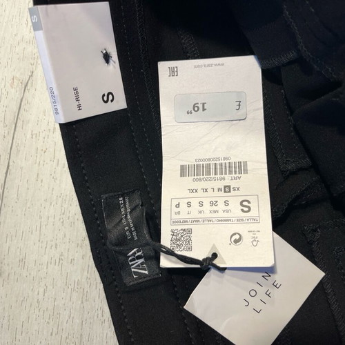 ZARA Legging S нов дамски черен панталон