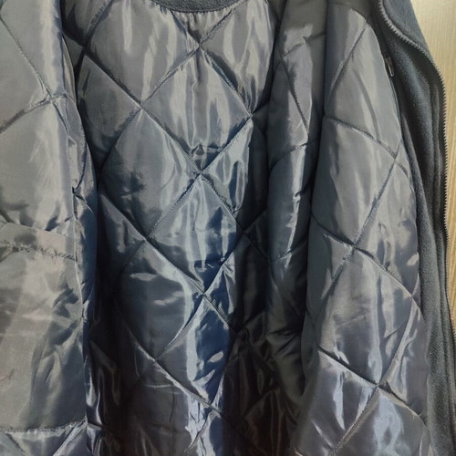 Jacket men's fleece with lining, size XL, like new, navy blue