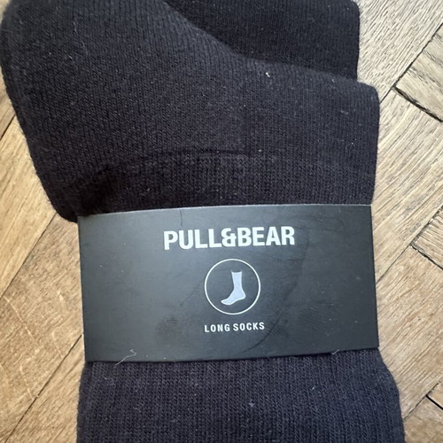 Pull & Bear black socks pack of 3, size 43-46