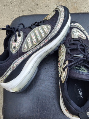 Nike Air Max 98 LX women's sneakers, recycled material black, size 38