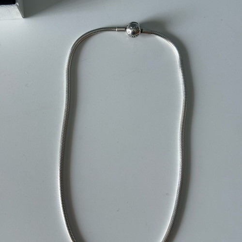 Pandora necklace with snake chain silver 925 like new, length 42 cm