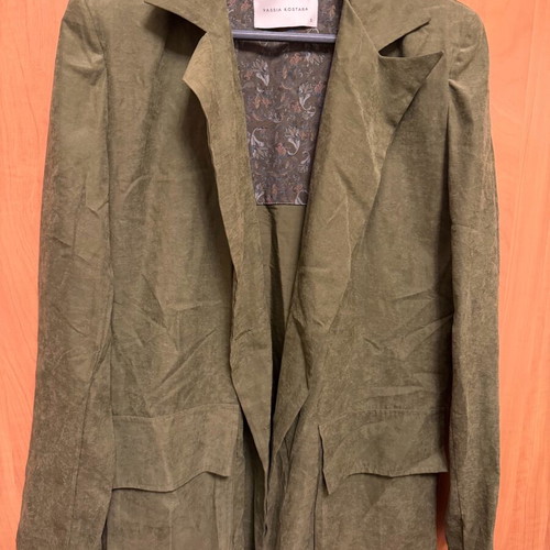 Vassia Kostara jacket and skirt set new, green, small