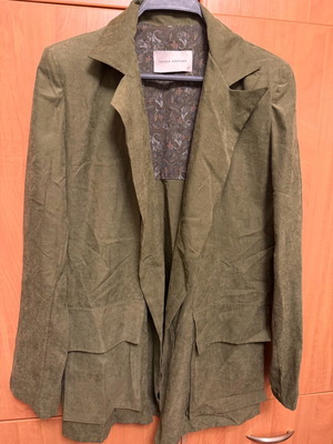Vassia Kostara jacket and skirt set new, green, small