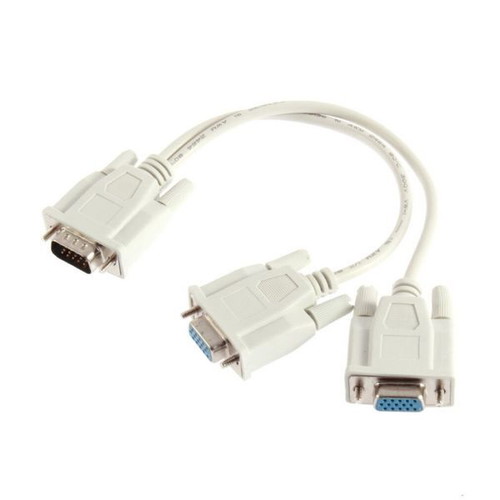 VGA splitter new, 1 male to 2 female VGA, 0.20 m length