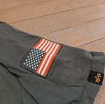 Alpha Industries NASA cotton shirt size L military green near to excellent condition