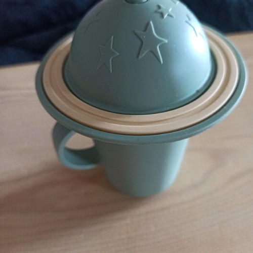 Zara Home silicone cup baby feeding new with straw and lid