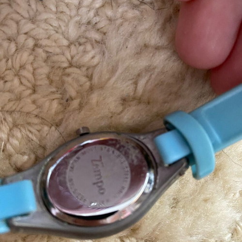 Tempo watch like new, turquoise, discreet