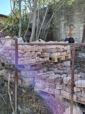 Κυβολιθοι και πλακακια γρανιτη πορφυρητη