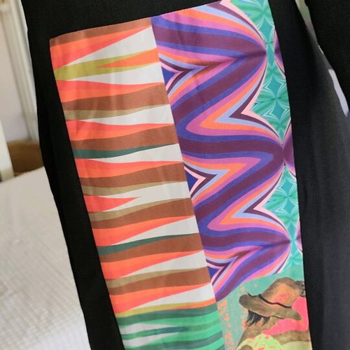 Desigual dress new, size medium, black with colorful patterns
