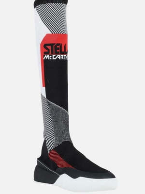 Stella McCartney Knitted Sock Sneaker Boots new, size IT39, black