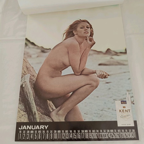 Kent Newport True rare 1971 wall calendar with semi-nude models like new