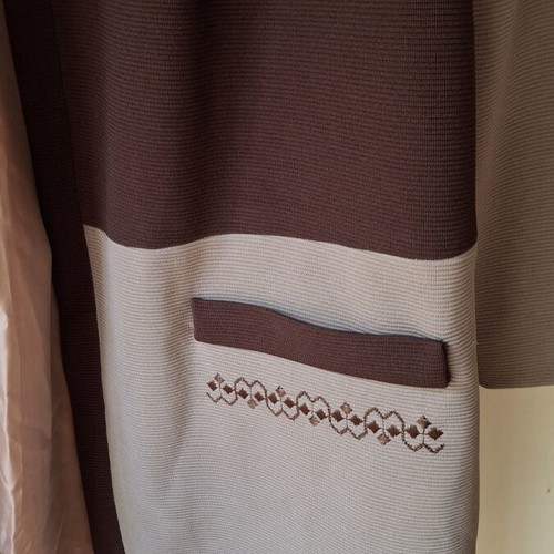 Vintage jacket plus size XL/XXL, beige and brown, like new