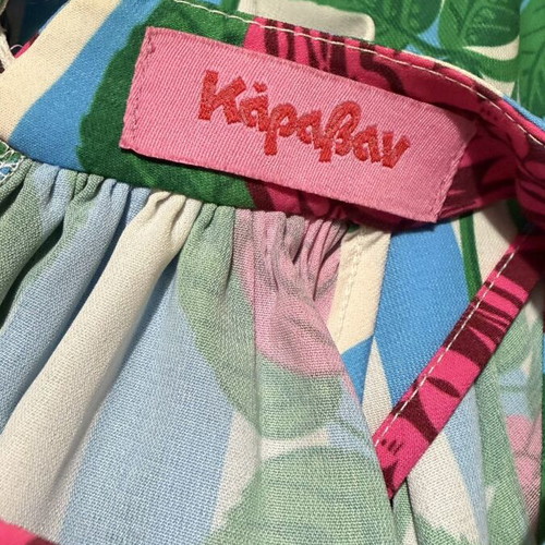 Karavan summer maxi dress with stripes and flowers, like new
