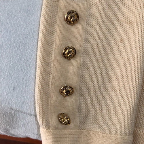 Ollomali cardigan with unique embroidery like new, beige