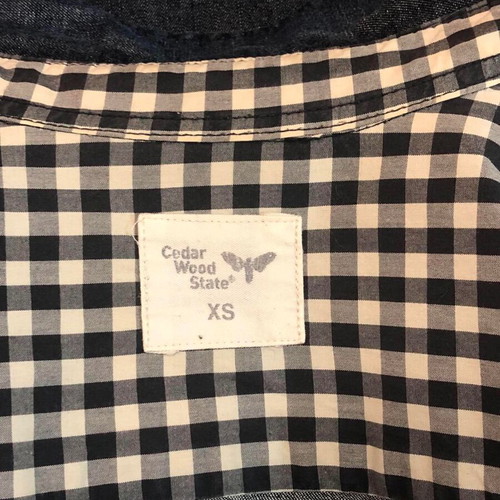 Cedar Wood State shirt new, size S/M, blue cotton
