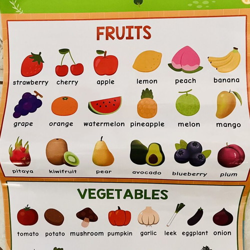 English learning posters like new for kids' room or classroom