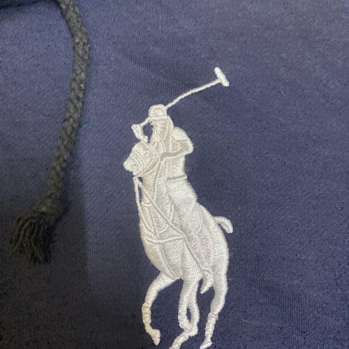 Ralph Lauren navy vest with big pony logo, size L