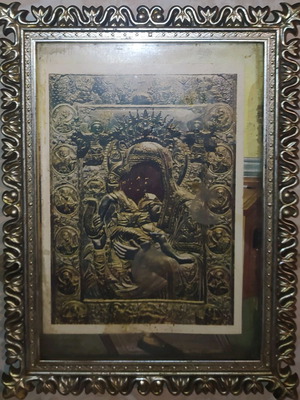 Icon of Virgin Mary and Jesus in Frame 13×17