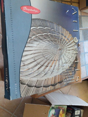 Paşabahçe Atlantis Glass Serving Platter new, tempered glass