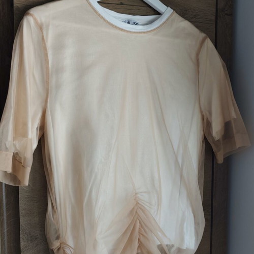 Muse t-shirt with soft salmon transparency, like new, one size