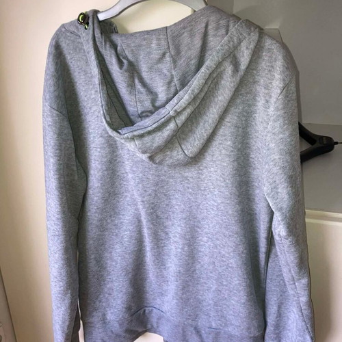 Unisex jacket gray with yellow cords size L like new