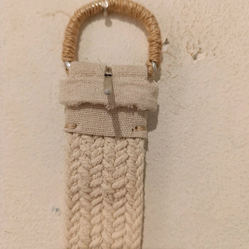 Woven belt like new, beige, size 95