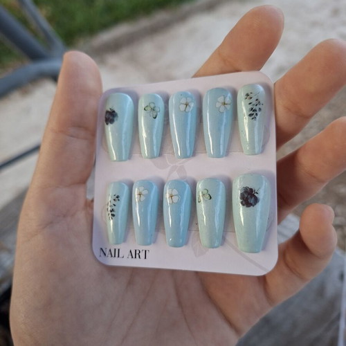 Press On Nails set with application tools, new