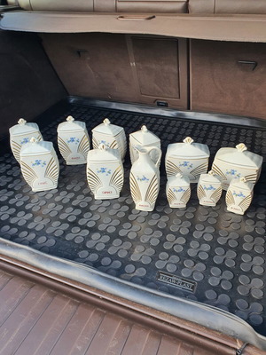 Πορσελάνινο σετ μπαχαρικών του 1959, σαν καινούργιο, 12 τεμάχια