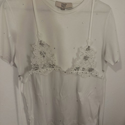 Zini Boutique T-shirt white like new, size M / 38 / 10
