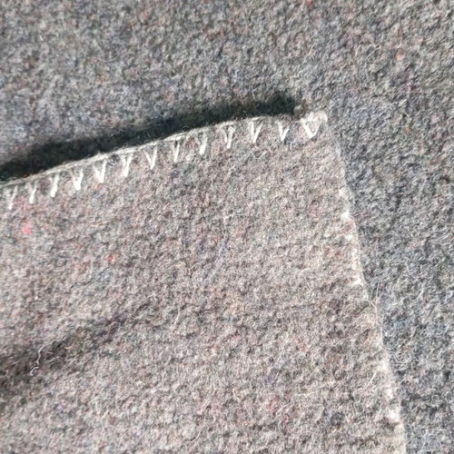 Vintage wool blanket used, grandmother's