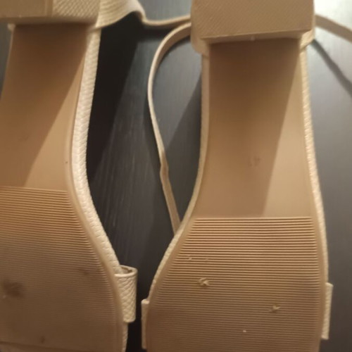 Beige sandals like new, size 41, 6 cm heel