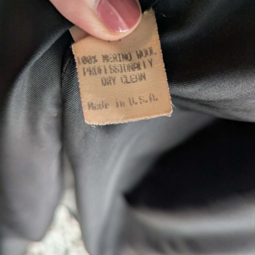Calvin Klein wool coat like new, black, size L