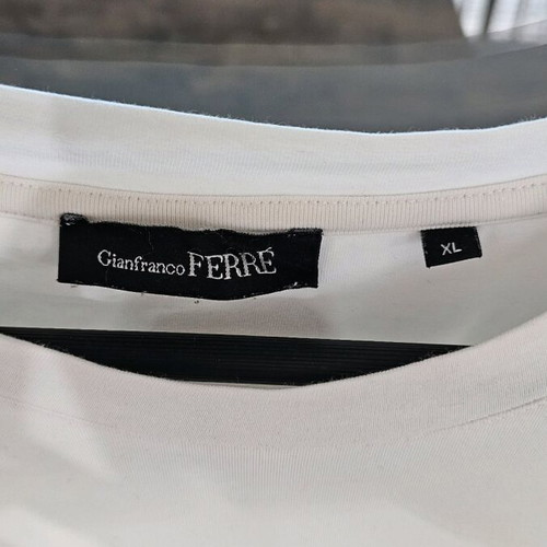 Gianfranco Ferre men's t-shirt like new, XL, white