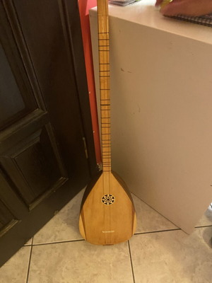 Student Tambouras with case, strings replaced