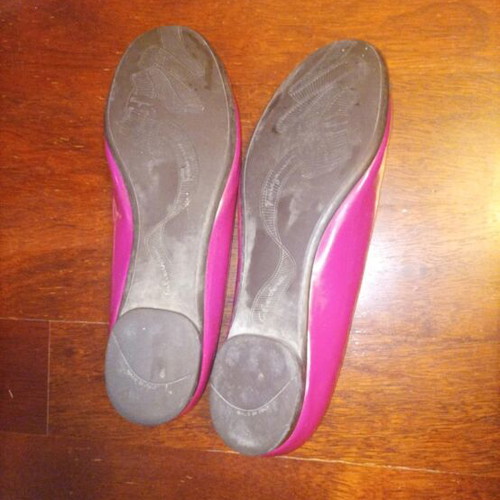 Salvatore Ferragamo ballerinas used, size 40–41, brown and pink
