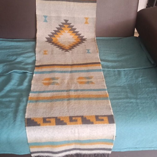 Boho Scarf Mini Throw Like New