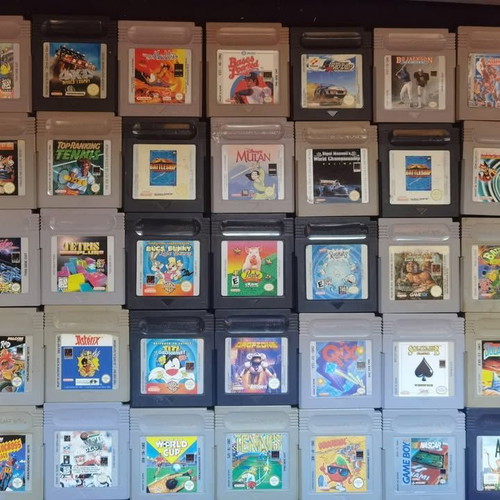 Game Boy games used, various titles with box