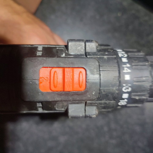 Electric cordless drill used with 2 speeds