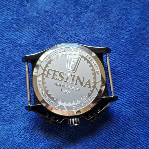 Festina F16971/3 Chrono-Bike wristwatch like new, black and yellow