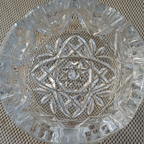 Vintage Bohemia Crystal Ashtray 24% PbO, authentic, like new