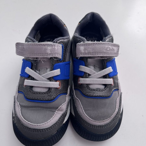 Clarks casual children's shoes size 27 used, grey and blue