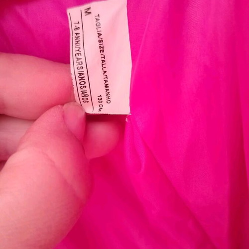 Benetton girls' jacket like new for 7-8 years fuchsia