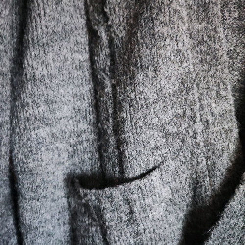 Knitted cardigan new Bianco black size L