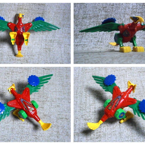 YING Bianxing vintage transformer bootleg bird robot figure, open card
