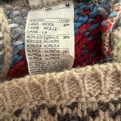 Benetton United Colors multicolor knit sweater M