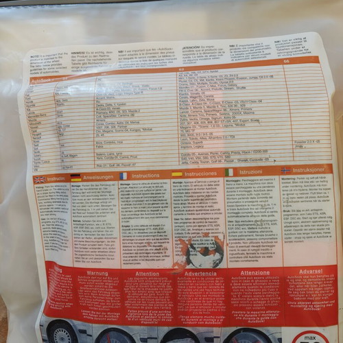 Snow socks for car wheels, unused, with safety triangle gift