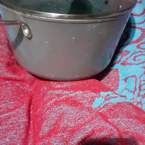 Neoflam Aluminum Fryer Pot 24 cm used with glass lid and basket