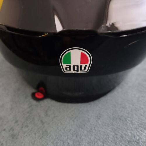 AGV helmet with intercom and clear visor