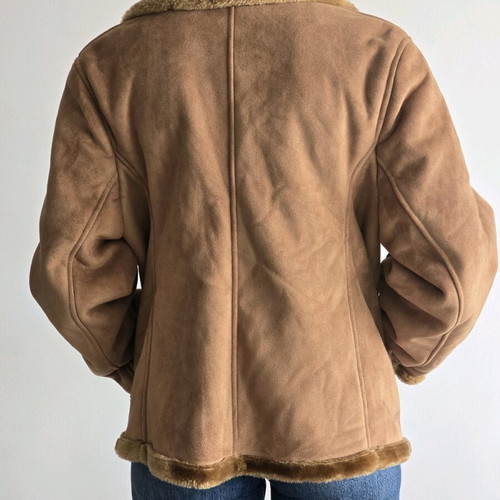 Vintage Camel Suede Jacket like new, brown